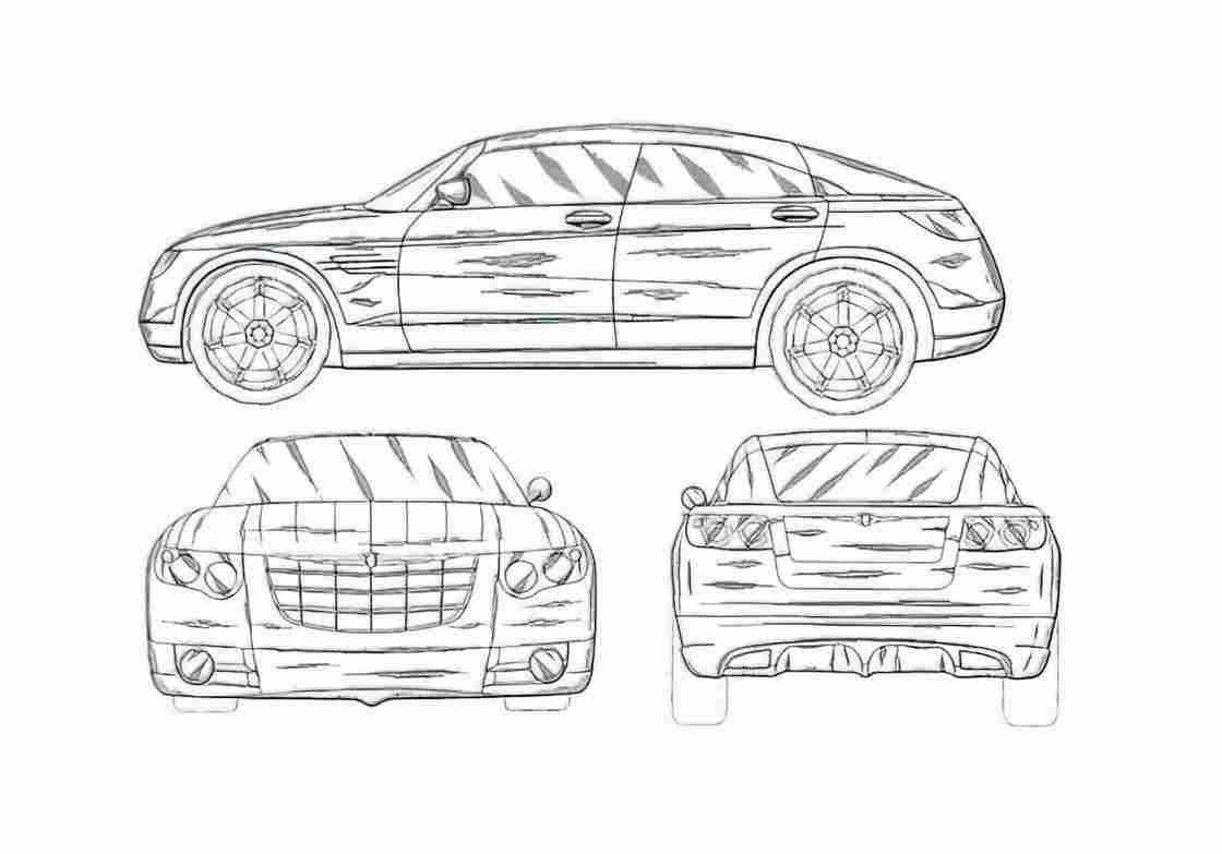 Blueprint Chrysler Airflite Hatchback 2003 A4 Photo Print