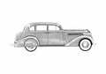 Blueprint Chrysler Airstream Sedan 1936 A4 Photo Print