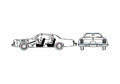 Blueprint Chrysler Cordoba Coupe 1977 A4 Photo Print