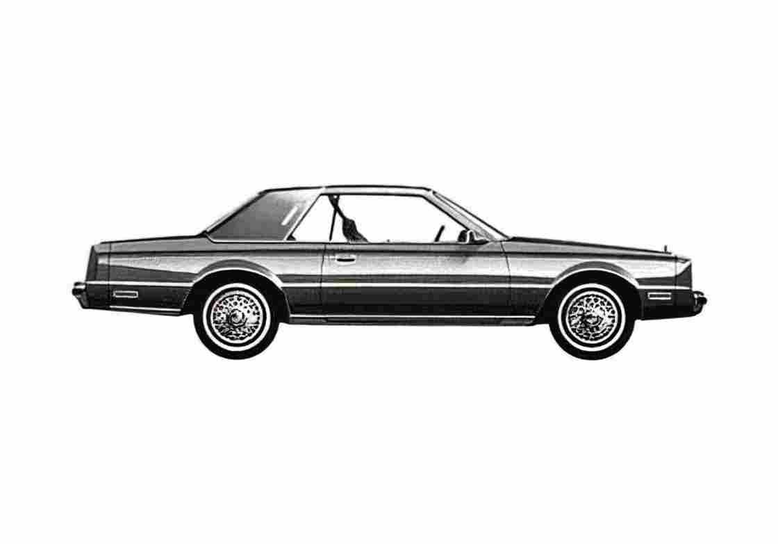 Blueprint Chrysler Cordoba Coupe 1983 A4 Photo Print