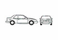 Blueprint Chrysler ES Coupe 1989 A4 Photo Print