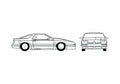 Blueprint Chrysler GS Turbo Shelby Coupe 1989 A4 Photo Print