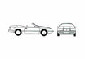 Blueprint Chrysler LeBaron Convertible Cabriolet 1989 A4 Photo Print