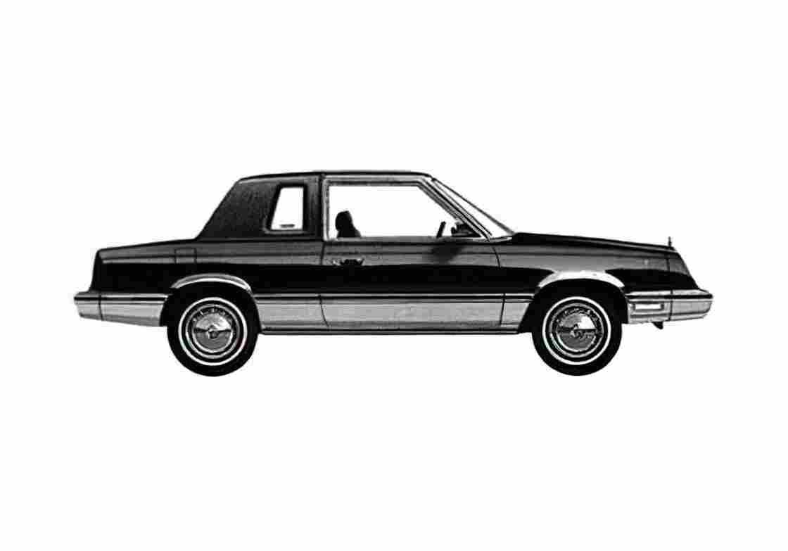Blueprint Chrysler LeBaron Coupe 1983 A4 Photo Print
