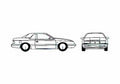 Blueprint Chrysler LeBaron Coupe 1989 A4 Photo Print