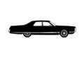 Blueprint Chrysler New Yorker Brougham 4 door Sedan 1972 A4 Photo Print