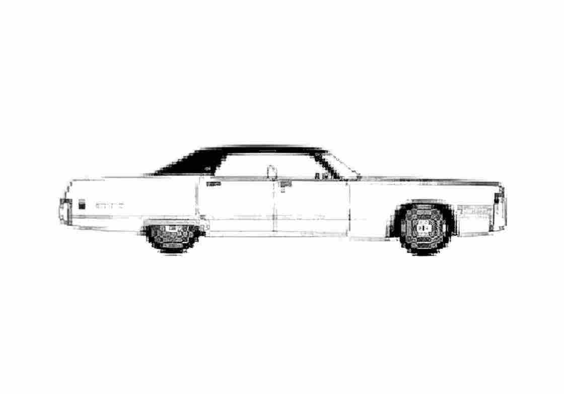 Blueprint Chrysler Newport 4 door Hardtop Sedan 1972 A4 Photo Print