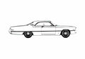 Blueprint Chrysler Newport Custom 2 door Hardtop Coupe 1971 A4 Photo Print