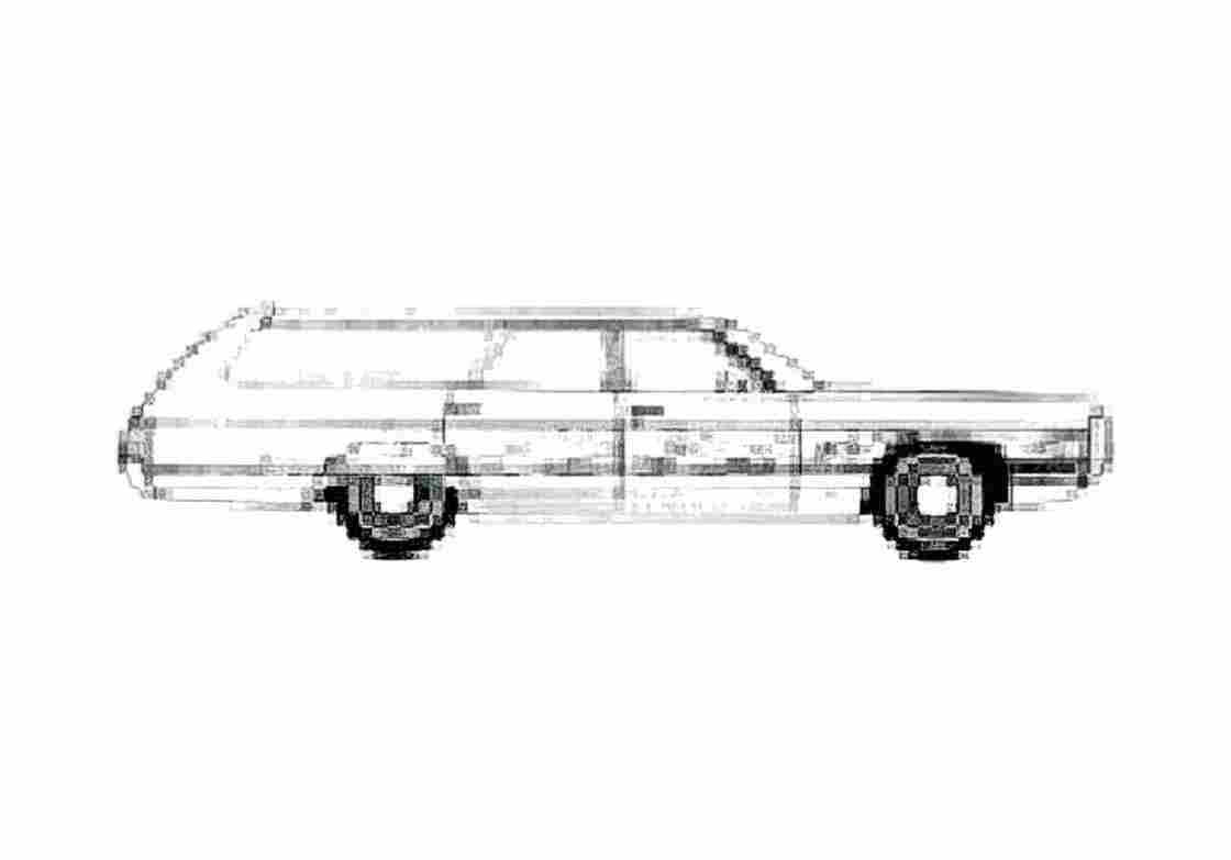 Blueprint Chrysler Town and Country Station Wagon 1972 A4 Photo Print