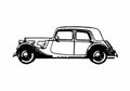 Blueprint Citroen 11CV Traction Avant Sedan 1939 A4 Photo Print
