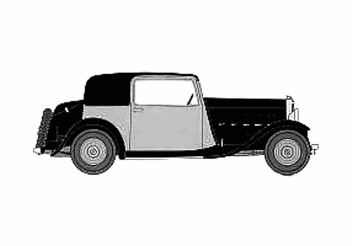 Blueprint Citroen 15 AL Coach Wagon 1932 A4 Photo Print