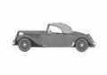 Blueprint Citroen 15CV Cabriolet 1939 A4 Photo Print