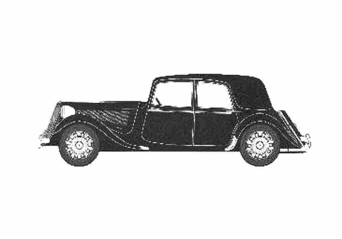Blueprint Citroen 15CV Traction Avant Wagon 1939 A4 Photo Print