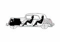 Blueprint Citroen 15LTraction Avant 6H Sedan 1954 A4 Photo Print