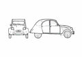 Blueprint Citroen 2CV6 Hatchback 1982 A4 Photo Print