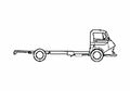 Blueprint Citroen 600 Cabine Chassis LWB Truck 1965 A4 Photo Print