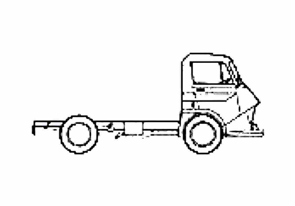Blueprint Citroen 600 Cabine Chassis SWB Truck 1965 A4 Photo Print