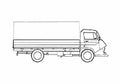 Blueprint Citroen 600 MWB Truck 1965 A4 Photo Print