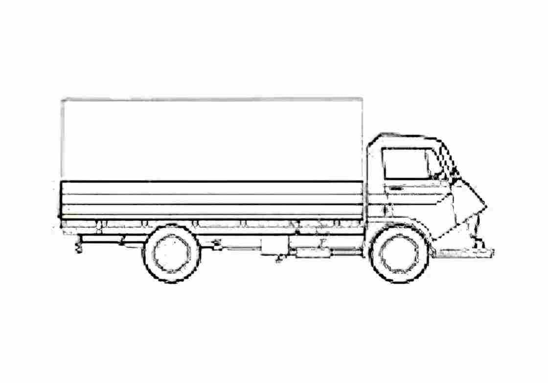 Blueprint Citroen 600 MWB Truck 1965 A4 Photo Print