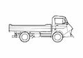Blueprint Citroen 600 SWB Truck 1965 A4 Photo Print