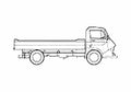 Blueprint Citroen 600 Truck 1965 A4 Photo Print