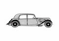 Blueprint Citroen 7A Traction Avant Wagon 1936 A4 Photo Print