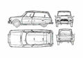 Blueprint Citroen Ami 8 Commerciale Wagon 1975 A4 Photo Print