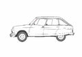Blueprint Citroen Ami 8 Sedan 1974 A4 Photo Print