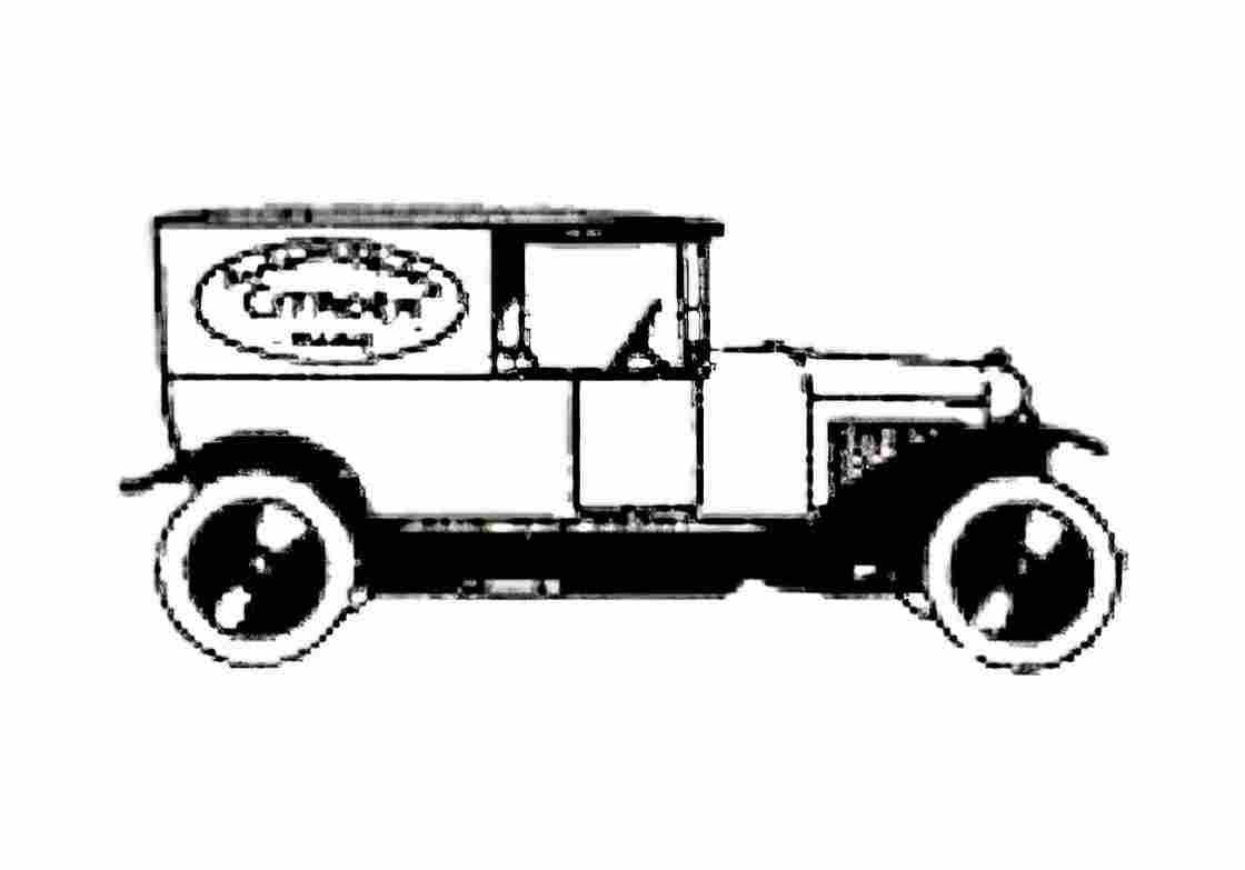 Blueprint Citroen B2 Commercialle Van 1923 A4 Photo Print