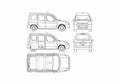 Blueprint Citroen Berlingo Minivan 2005 A4 Photo Print