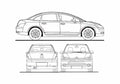 Blueprint Citroen C Triomphe China Sedan 2007 A4 Photo Print