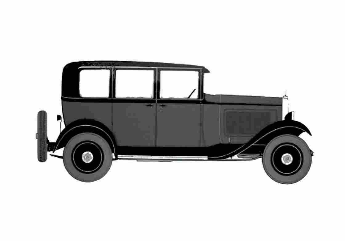 Blueprint Citroen C4 Conduite Interieure Sedan 1929 A4 Photo Print