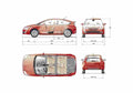 Blueprint Citroen C4 Coupe 2004 A4 Photo Print