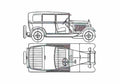 Blueprint Citroen C4 L Berline Sedan 1932 A4 Photo Print