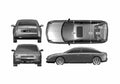 Blueprint Citroen C6 Hatchback 2006 A4 Photo Print