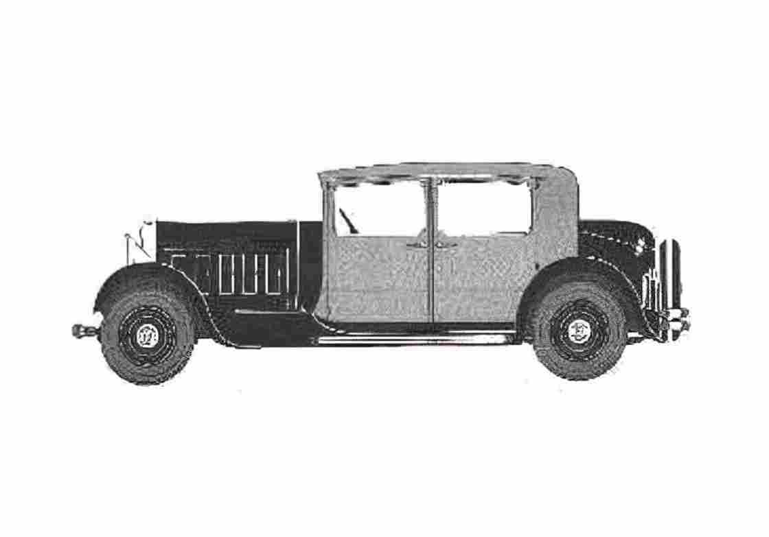 Blueprint Citroen C6G ALU Sedan 1932 A4 Photo Print