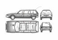 Blueprint Citroen CX Break Wagon 1978 A4 Photo Print