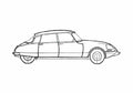 Blueprint Citroen DS 20 Hatchback 1972 A4 Photo Print