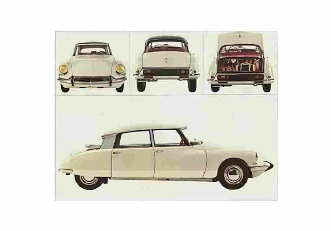 Blueprint Citroen DS19 Hatchback 1966 A4 Photo Print