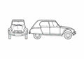 Blueprint Citroen Dyane 6 Hatchback 1968 A4 Photo Print