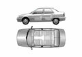 Blueprint Citroen Elysee ZX China) Hatchback 2005 A4 Photo Print
