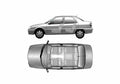 Blueprint Citroen Elysee ZX China) Sedan 2005 A4 Photo Print