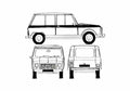 Blueprint Citroen FAF Break 3 door Wagon 1973 A4 Photo Print