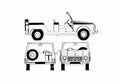 Blueprint Citroen FAF Patrol Cabriolet 1973 A4 Photo Print