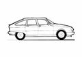 Blueprint Citroen GSA Sedan 1981 A4 Photo Print