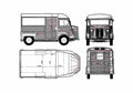 Blueprint Citroen H 1000kg Van 1974 A4 Photo Print