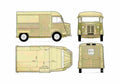Blueprint Citroen H Van 1980 A4 Photo Print