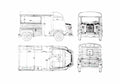 Blueprint Citroen HY Van 1947 A4 Photo Print
