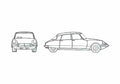 Blueprint Citroen ID 19 Hatchback 1955 A4 Photo Print