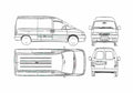 Blueprint Citroen Jumpy Van 1995 A4 Photo Print